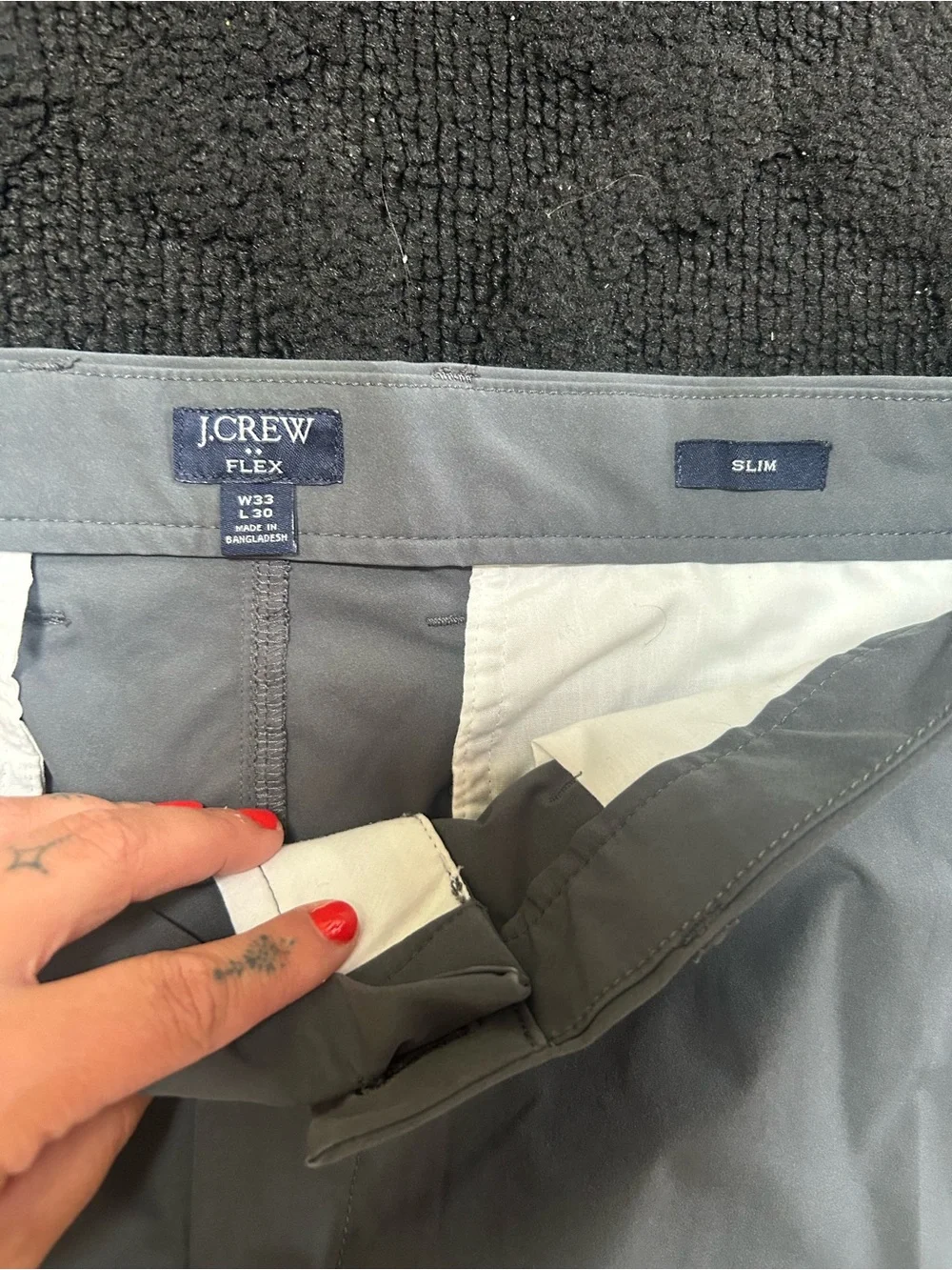J. Crew Flex Slim Gray Trousers